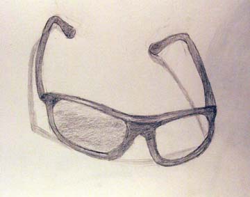 Drawing of sunglasses