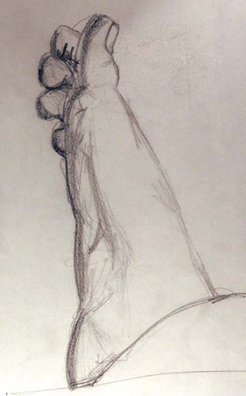 Drawing of foot