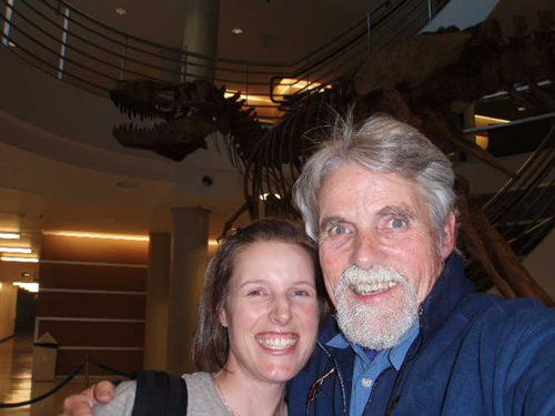 Image of Erin and Erin's dad at UCMP