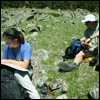 Image of graduate students in the field