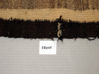 Image of front of Navajo rug before repair