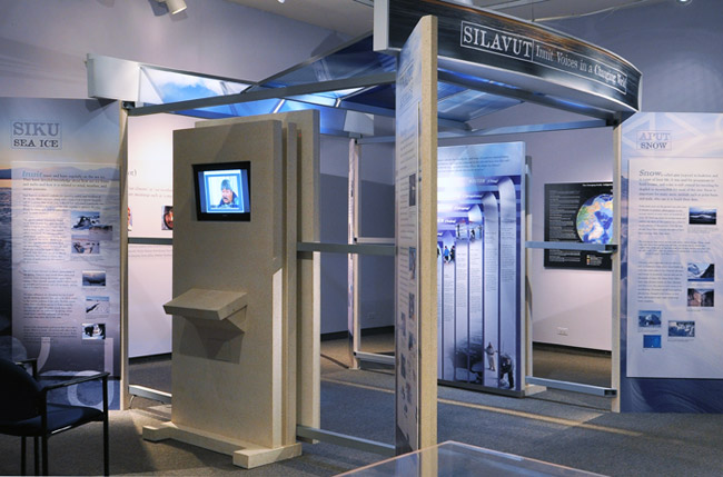 Large version of left view of exhibit
