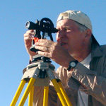 Thumbnail image of faculty member Steve Lekson doing an archaeological survey