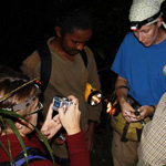 Thumbnail image of students studying frogs in Costa Rica