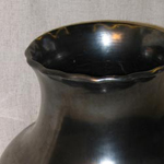 Image of black ceramic jar