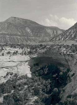 Mantle's Cave with Blue Mountain in background