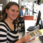 Image of student holding specimen trays